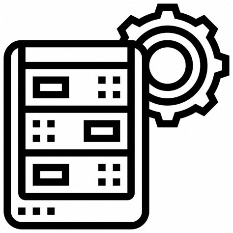 Center Data Mainframe Maintenance Server Icon Download On Iconfinder