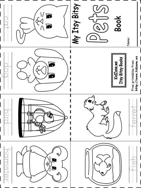 Free Printable Preschool Pet Theme Worksheets
