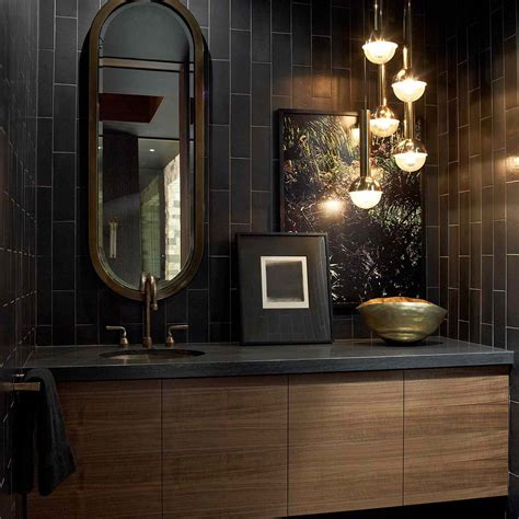 Black Marble Bathroom Elegant Decor N Marbles Tiles Collections