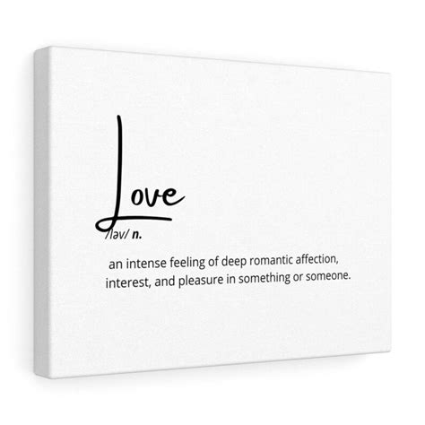 Love Definition Printable Love Wall Art Love Quote Love Etsy