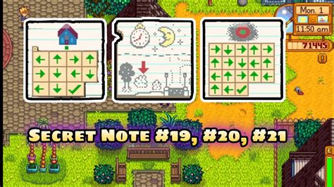 Secret Note 19 20 21 Stardew Valley Pcandroid Youtube