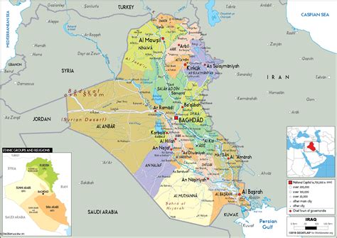 Iraq Political Map Eps Illustrator Map Vector Maps Gambaran