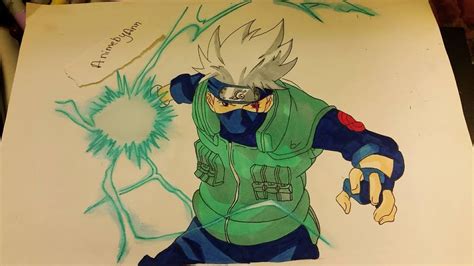 Naruto Kakashi Drawing Color Drawing Easy