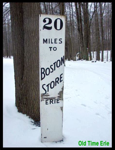 Old Time Erie 20 Miles To Boston Store Erie