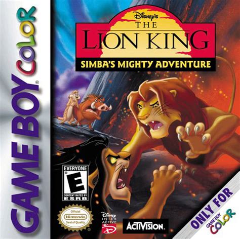 Lion King Simbas Mighty Adventure The Gameboy Color Game For Sale