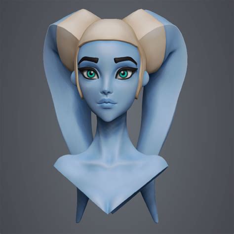 Twi Lek By Caterina Sumallasketch Doing In Zbrush Twi Leks Are A Humanoid Species In Star Wars