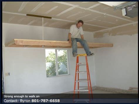The ceiling is often overlooked as. Garage overhead storage. | Overhead garage storage, Garage ...