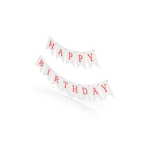 Happy Birthday Banners 3d Object 2299207693 Shutterstock