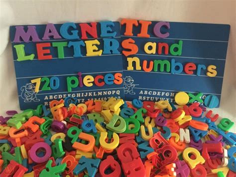 Magnetic Letters Alphabet And Numbers 720 Piece Lot