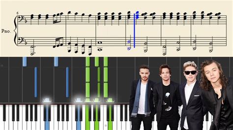 One Direction If I Could Fly Piano Tutorial Sheets Youtube