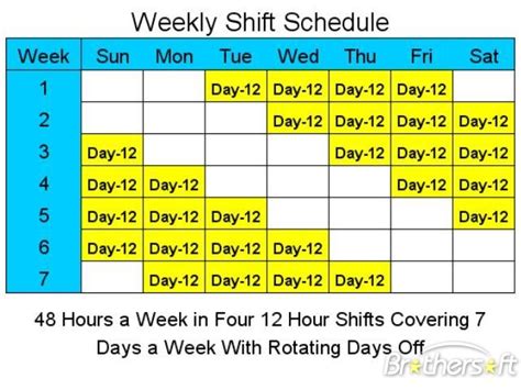 Our dupont connection website and service center are here to help. 12 Hour Shift Schedule With 7 Days Off - planner template free