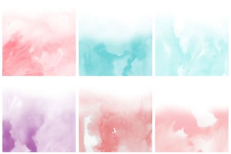 Pastel Ombre Watercolor Papers By Clipheartcreations Thehungryjpeg