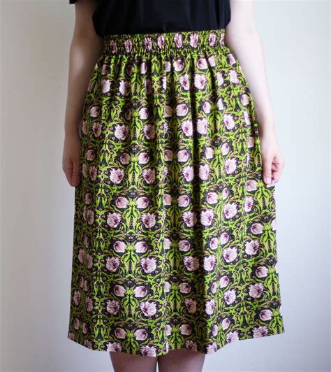 Tutorial Make A Ruched Elastic Waist Skirt Of Cotton And Wool