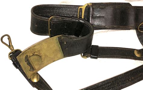 Civil War Union Officers Sword Belt In Superior Condition Perry