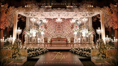 Tulips Event Best Pakistani Wedding Stage Decoration Flowering For