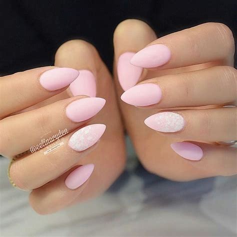 Pink Almond Nails Almond Nails Designs Almond Acrylic Nails Pink Nails