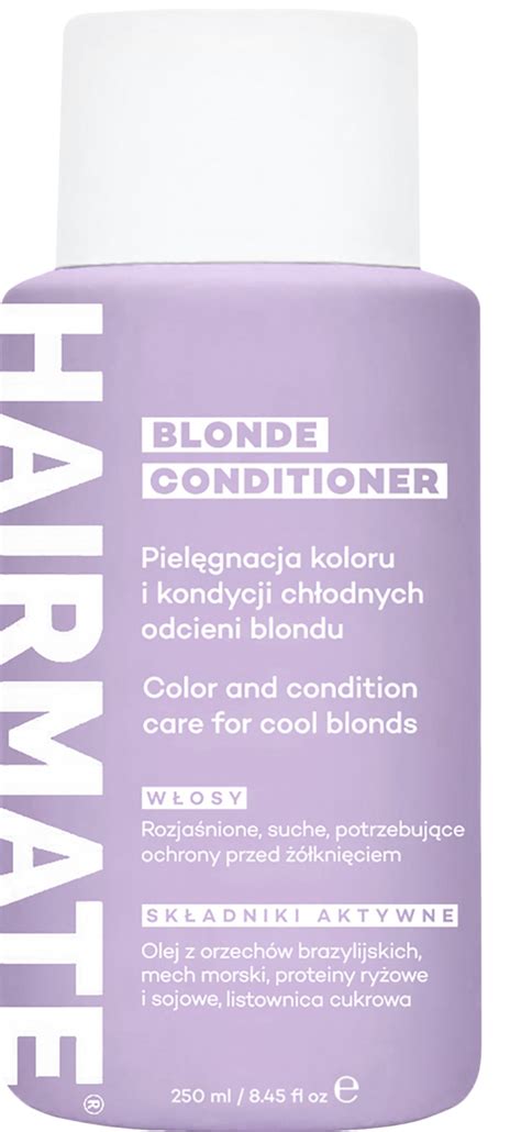 Hairmate Blonde Odżywka Do Włosów Blond 250 Ml Drogeria Rossmannpl