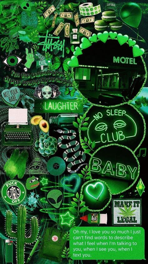 Sage Green Collage Wallpaper Green Aesthetic Collages In 2019