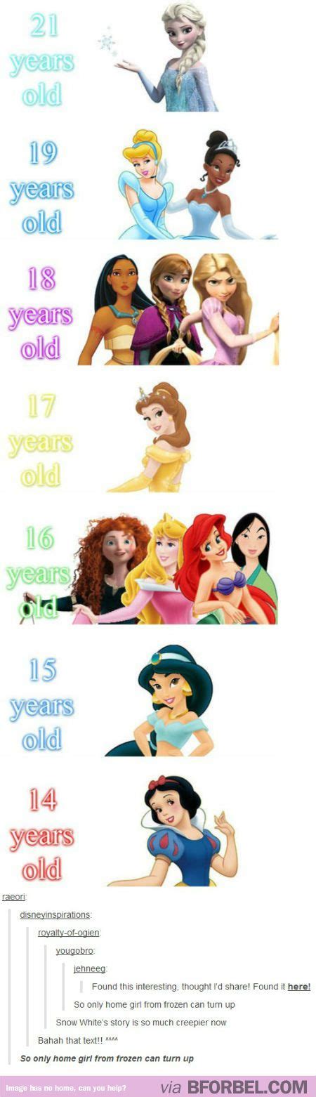 The Real Age Of Disney Princesses Only Elsa Is Legal Disney