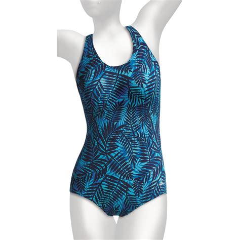 Dolfin Ocean Aquashape Conservative Swimsuit Chloroban Upf 50 For