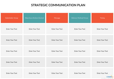 Corporate Communications Plan Template
