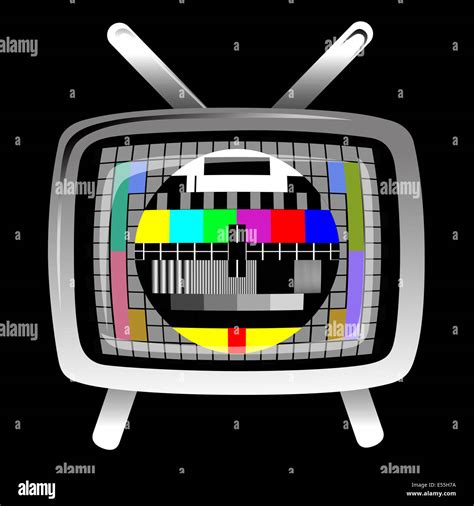 Tv Color Test Pattern Test Card Vector Stock Photo Alamy