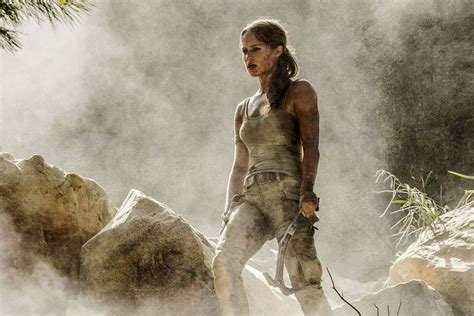 Lara Croft Jumps For Her Life In First Tomb Raider Clips Digital Trends