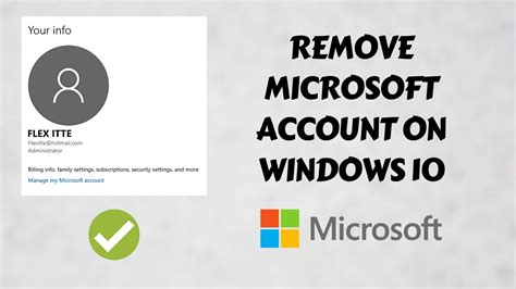 In this case, we want to remove the microsoft account. How to remove Microsoft Account from Windows 10 On PC ...