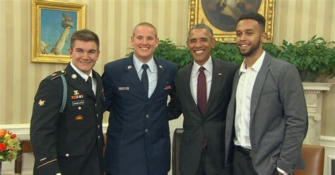 Obama Welcomes France Train Heroes To White House