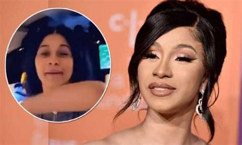 Cardi b no makeup mall exclusive cardi b goes makeup free as she hits the mall in miami cardi b gets into heated argument with fan who wanted a photo xxl Cardi B goes makeup free for sexy dance on private jet