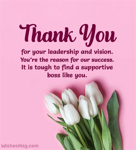 120 Thank You Messages For Boss Best Quotationswishes Greetings