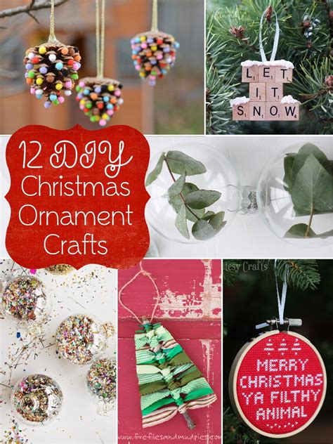 12 Diy Christmas Ornament Crafts The Scrap Shoppe
