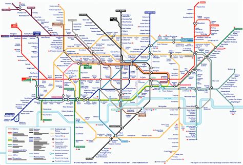 A Guide To Alternative London Tube Maps Londonist Printable London