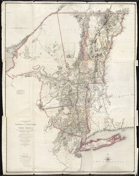 A Chorographical Map Of The Province Of New York In North America