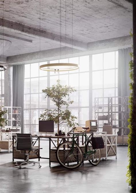The Industrial Garden Loft Designed And Visualized Vizline Studio