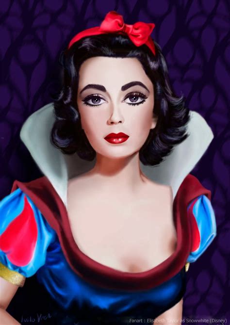 Elisabeth Taylor As Snow White By Inilo Vega Deviantart Com On DeviantArt Disney Princess Snow