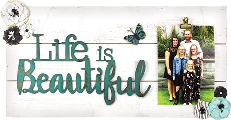 Life Is Beautiful Pallet Plaque Crafts Direct