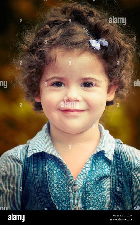 Headshot Of A Two Year Old Girl Outdoor In Spring Stock Photo Alamy