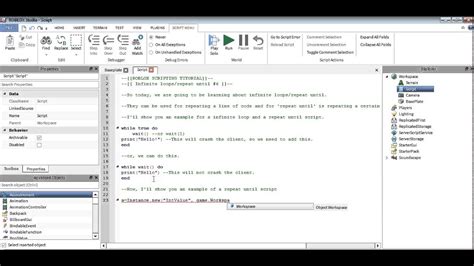 Roblox scripts for script executors to download. Roblox Scripting Tutorial : Infinite loops / repeat until ...