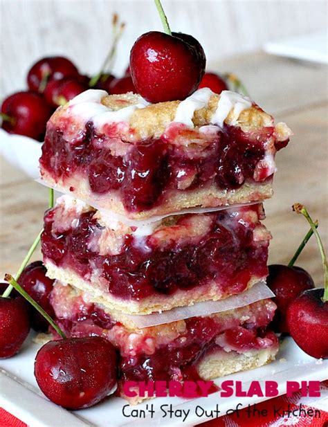 Cherry Shortcakes Stacked On Top Of Each Other