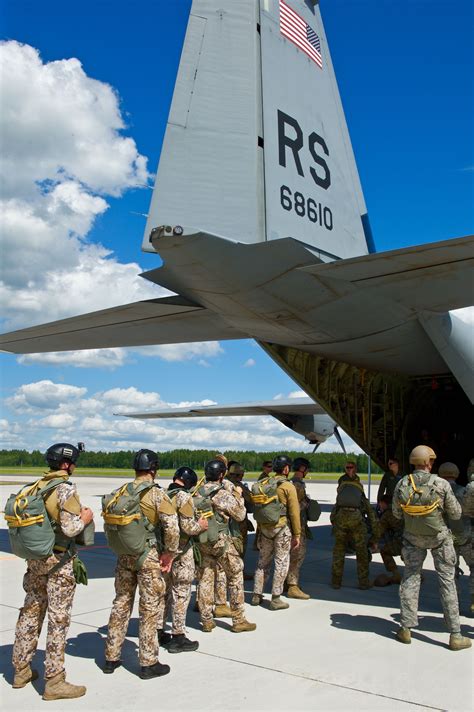 Us Latvian Military Conduct Airborne Training Article The United
