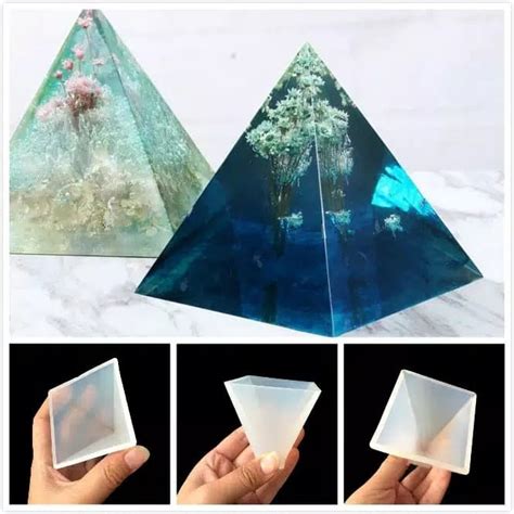 Jual Cetakan Resin Silikon Piramida 5cm - Kota Bandung - Mystery Box