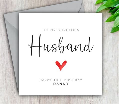 Personalised Birthday Card Wife Fiancée Girlfriend Etsy Uk Husband