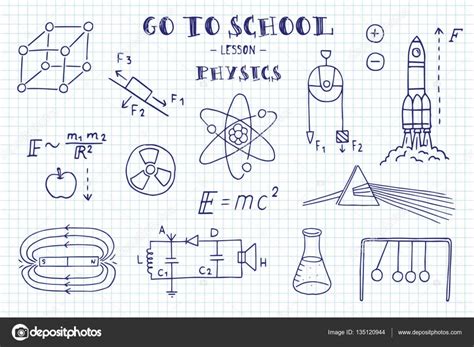 Hand Drawn Signs Of Physics Stock Vector Image By ©wins86 135120944