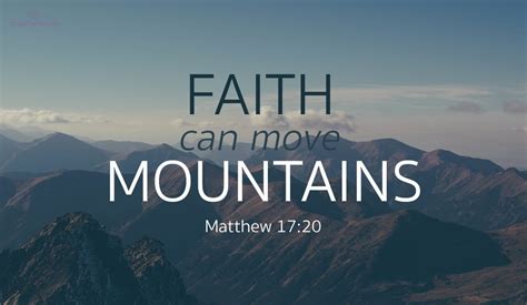 What's the point in moving mountains when it's so simple to climb over them? Free Faith Can Move Mountains - Matthew 17:20 eCard - eMail Free Personalized Scripture eCards ...