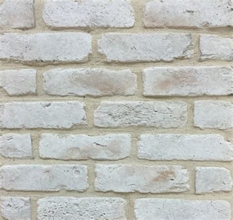 Koni Brick Blanc Thin Brick Pressed White Light Texture Concrete Brick