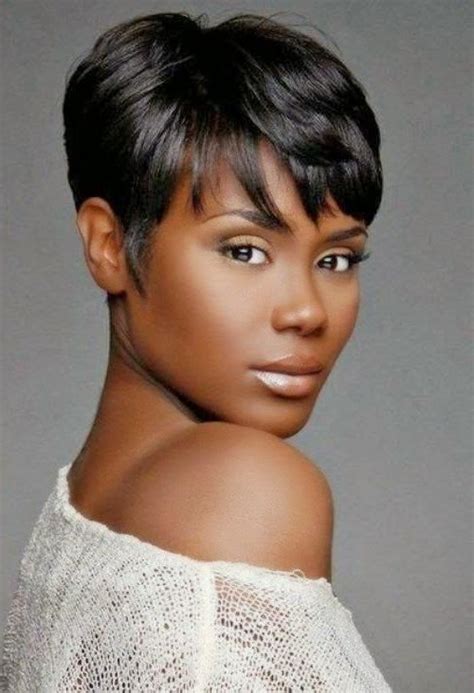 Short Haircuts For African American Women With Round Faces