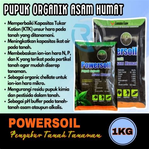 Jual Pupuk Powersoil Organik Asam Humat Isi Kg Shopee Indonesia