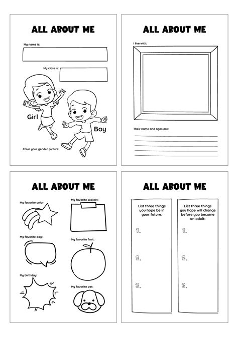 30 Getting To Know Yourself Worksheets Coo Worksheets