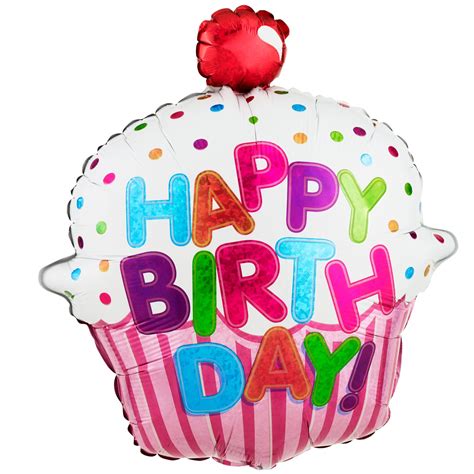 Happy Birthday Pink Cupcake Jumbo Foil Balloon Kickin For 510